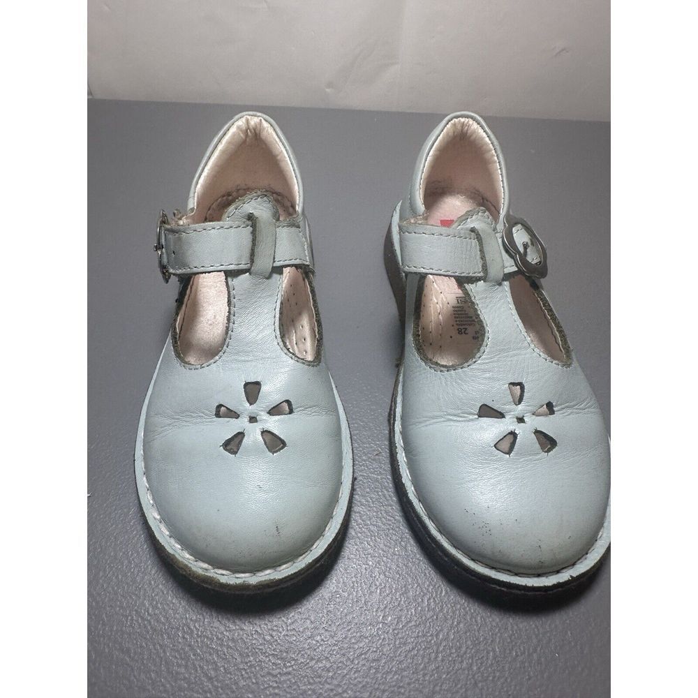 Bosi Lorela Azul Soft Leather Mary Janes Girls Light blue Shoes Sz‎ 28 US 11 #24 - Picture 4 of 9